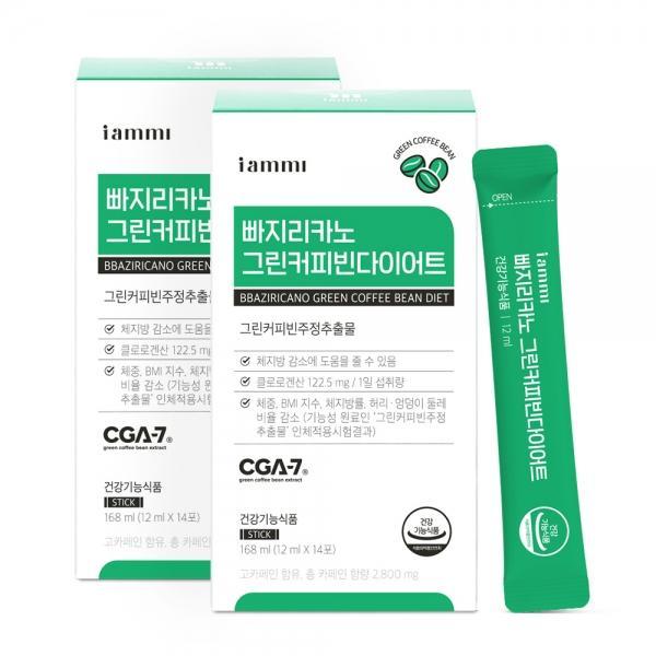 휴럼 아이엠미 빠지리카노 그린커피빈 다이어트 12ml 14포 2박스 주정추출물 커피추출액