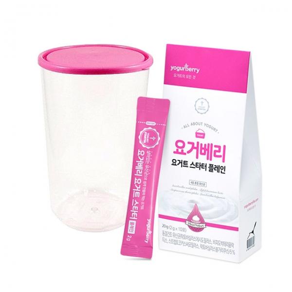 요거베리트라이탄 발효용기1개+요거트스타터1박스세트 /  제품 집에서 요거트 만들기