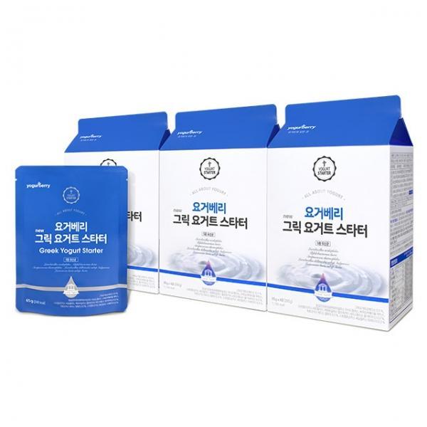요거베리 수제 그릭 요거트 스타터 고 단백질 칼슘 3박스