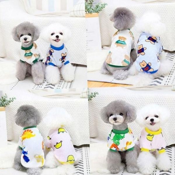 반려견 강아지 플리스 맨투맨 캐릭터 강아지 후리스 티셔츠 애견 동물