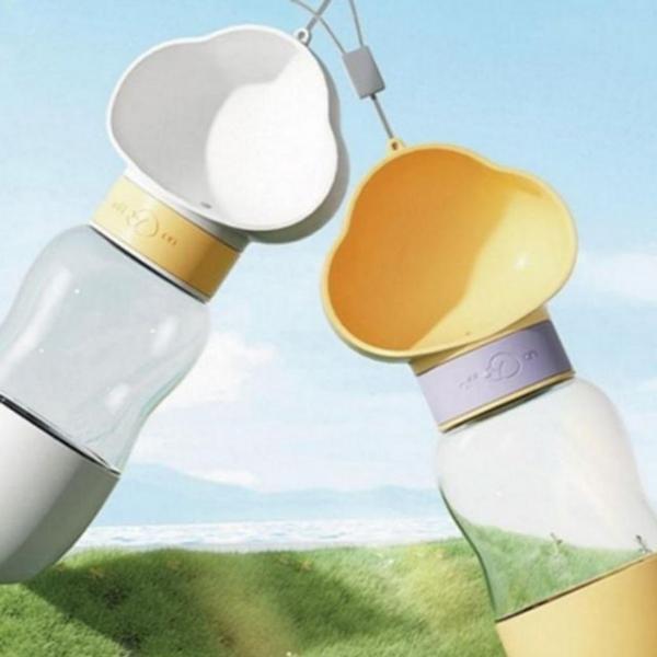 휴대용 강아지산책 물병 반려동물 애견 물통 급수기 고양이