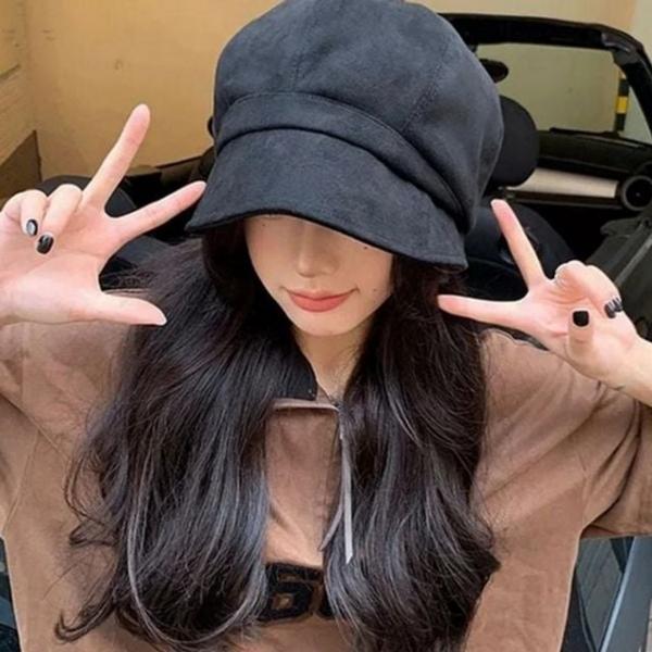 따뜻한 여성 겨울 베레모 스웨이드 여성 방한 베레모 보온 화가