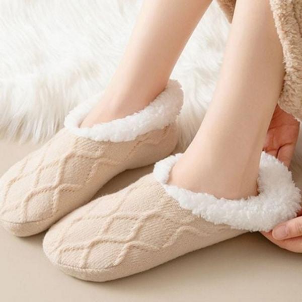 기모 겨울 덧신 보온 방한 덧신 두꺼운 실내용 여성 양말