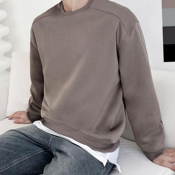 루즈핏 남자 기모 맨투맨 남녀공용 겨울 오버핏 맨투맨 데일리 캐주얼
