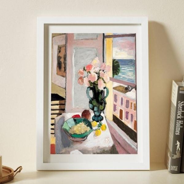 A4 상장 그림 작품 사진 인테리어 우드 액자 화이트