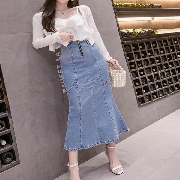 G125953_앞지퍼데님롱스커트