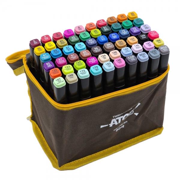 아토스 마카 트윈 마카펜 60색 마커 미술마카 드로윙마카