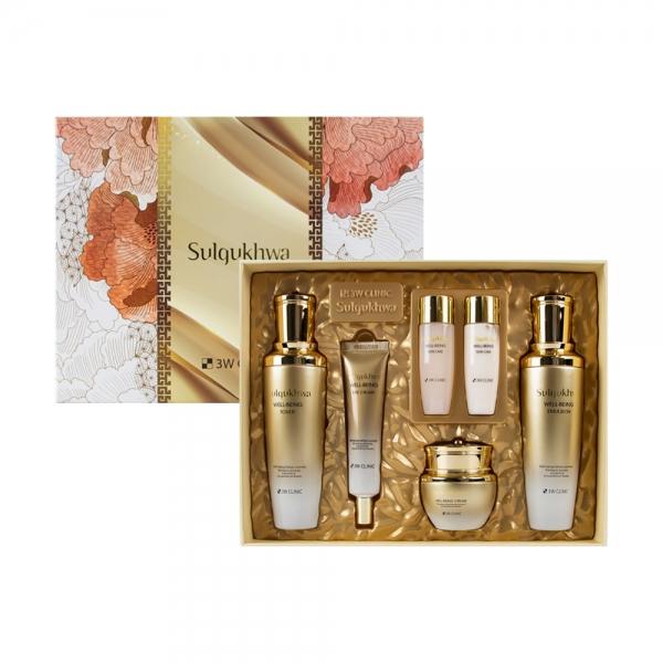 설국화 웰빙 한방 4종 스킨케어 세트