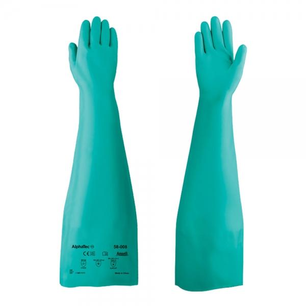 안셀 알파텍 58-008 니트릴 내화확 긴장갑 64cm