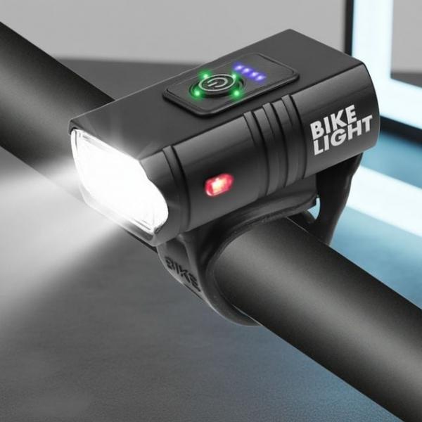 USB 충전식 고휘도 LED 자전거 라이트 야간 전조등