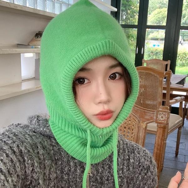 후드 넥워머 니트 바라클라바 페이크 목폴라 목도리
