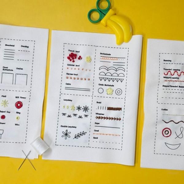 프랑스자수 스티치 북 A