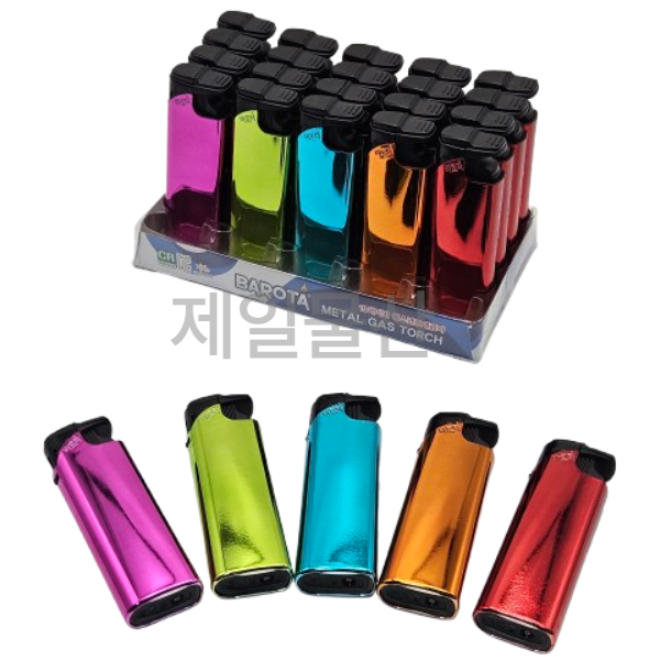 바로타 DW-400G 메탈 토치 가스 라이터 라이타 25개입 1통