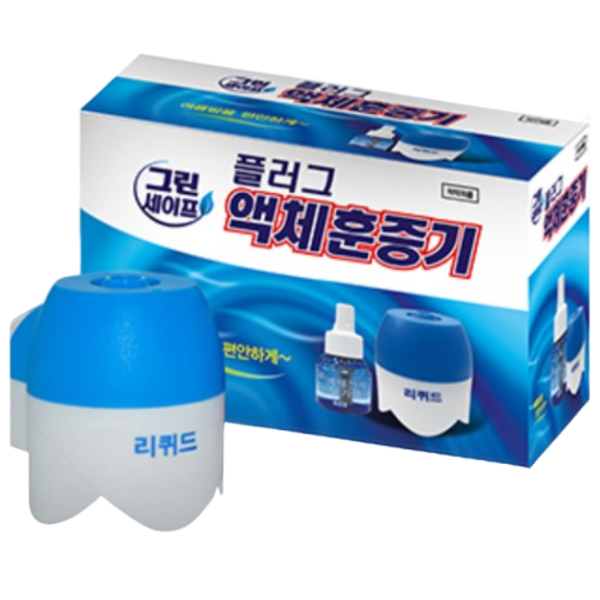 그린세이프 액체 훈증기 + 리필 세트 플러그 리퀴드 전자 모기향