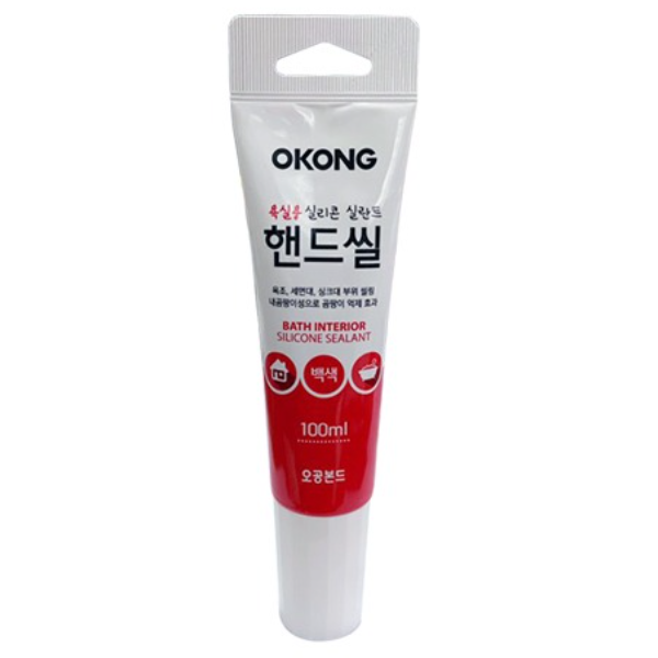 오공 욕실용 실리콘 실란트 핸드씰 백색 100ml