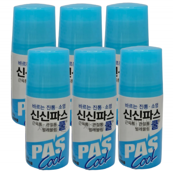 신신파스 바르는 쿨 6개 파프 벌레물림 연고 진통 소염