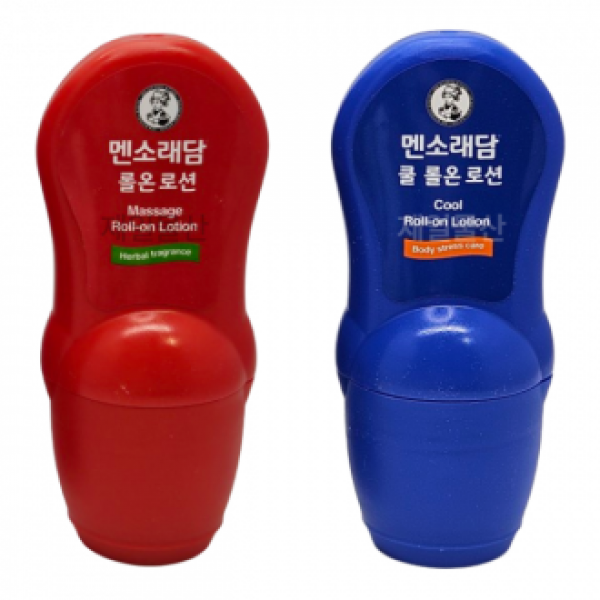 맨소래담 로션 롤온 쿨 핫 50ml 바르는 쿨링 2개입 1셋트