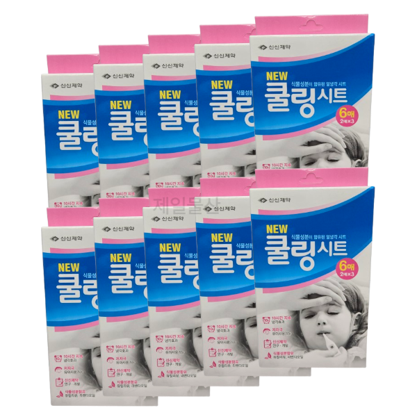 신신제약 쿨링시트 파스 패드 6매입 10개
