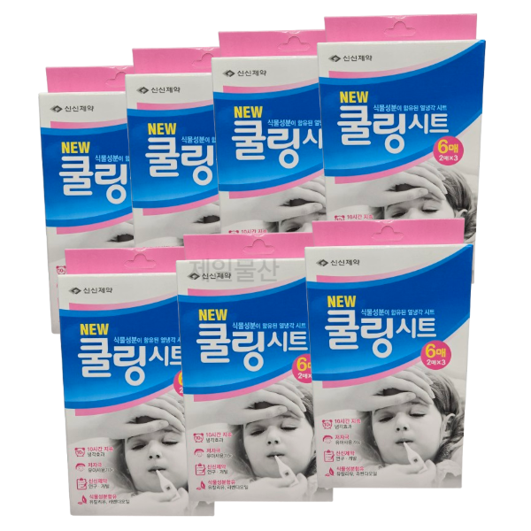신신제약 쿨링시트 파스 패드 6매입 7개