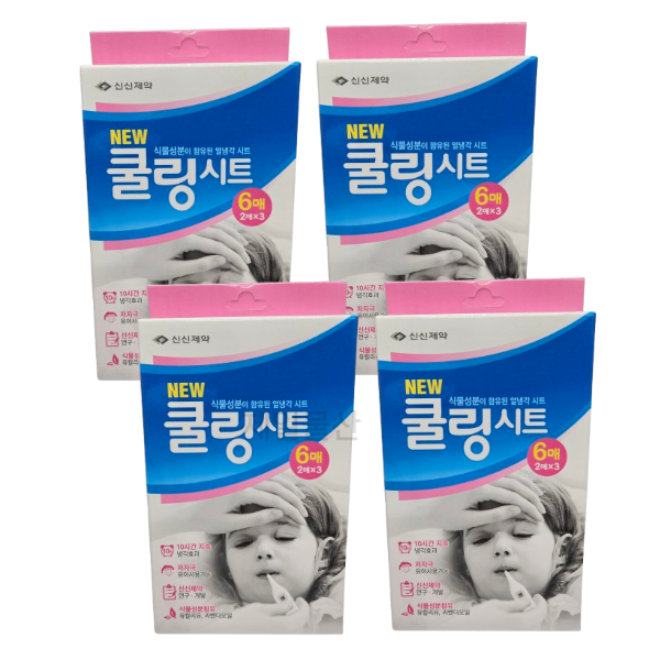 신신제약 쿨링시트 파스 패드 6매입 4개