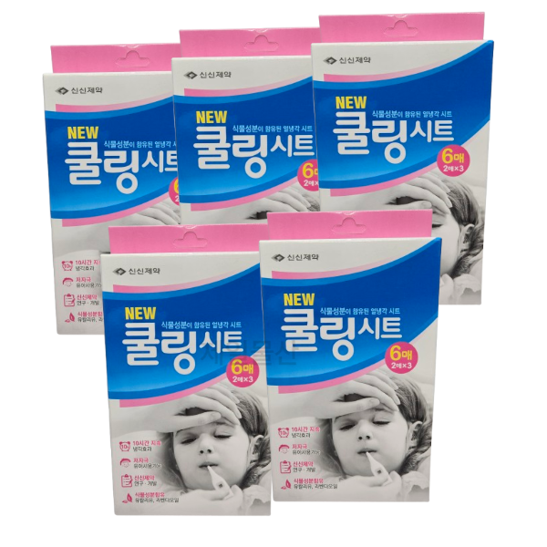 신신제약 쿨링시트 파스 패드 6매입 5개