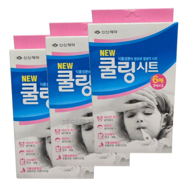 신신제약 쿨링시트 파스 패드 6매입 3개