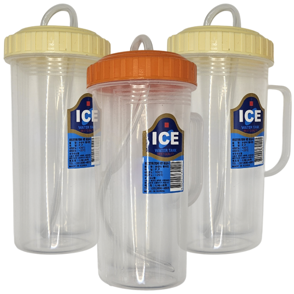 덕신화학 빨대컵 500ml 온가족 손잡이 다회용컵 색상랜덤 3개