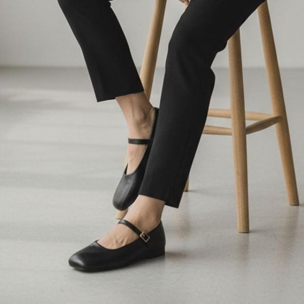 발 편한 스트랩 메리제인 플랫슈즈 LM-0867