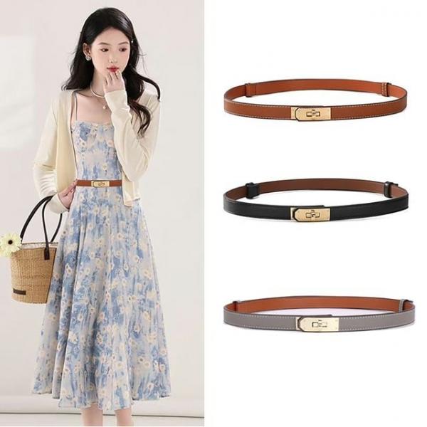 여성 슬림 벨트 원피스 허리라인 패션벨트