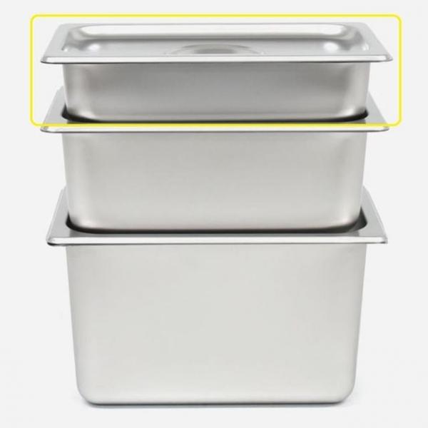 업소용 야채보관 스텐 타공 밧드 1/4 Size 2호 (뚜껑포함)