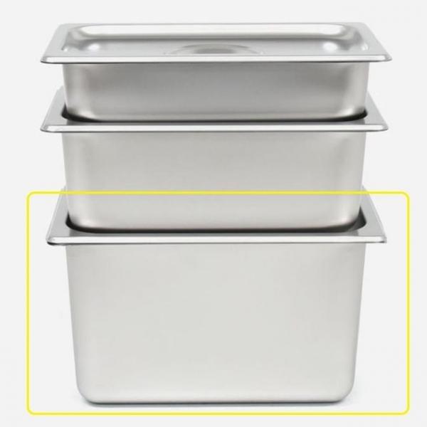 업소용 야채보관 스텐 타공 밧드 1/4 Size 6호 (뚜껑포함)