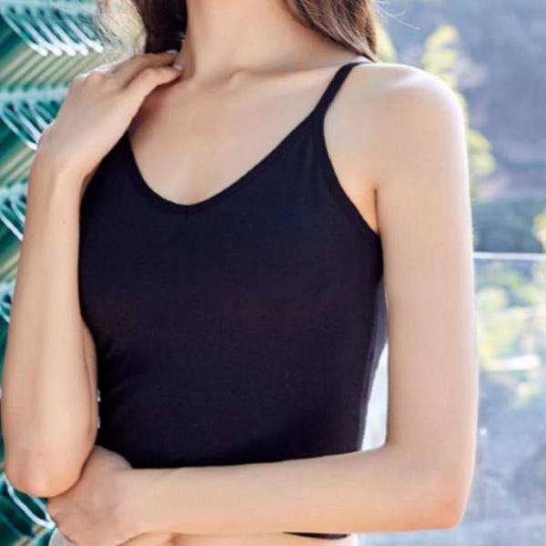 브라탑 나시 캡런닝 일체형 끈나시 래글런