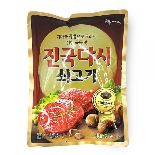 대상 가마솥 공법 진국 다시 쇠고기 만능 조미료 1kg 대용량 업소용