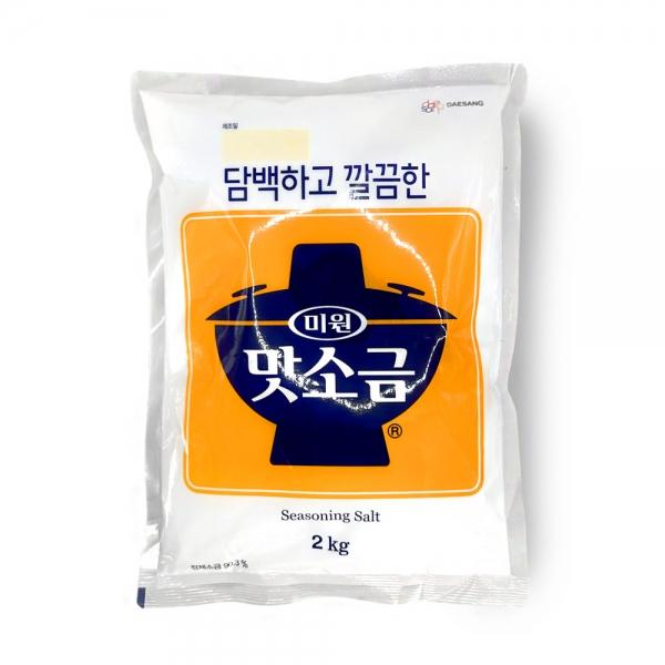 대상 담백하고 깔끔한 미원 맛소금 2kg 대용량