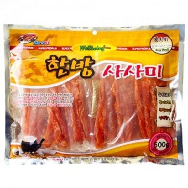 라이코스 강아지 간식 육포 애견 간식 사사미 500g
