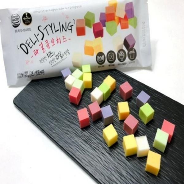 치즈 간편한 파티 한입 디저트 큐브 스낵 핑거 과일