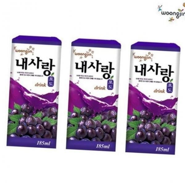 음료 주스 185ml 포도 과채 드링크