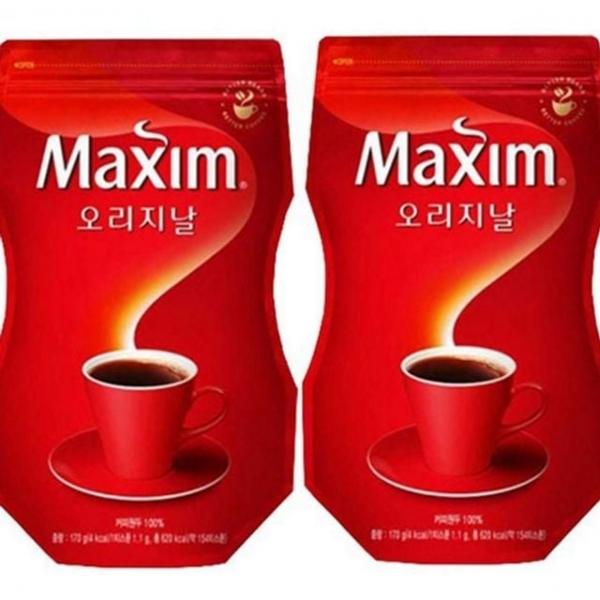 봉지 디카페인 믹스 인스턴트 커피 170g 리필 대용량