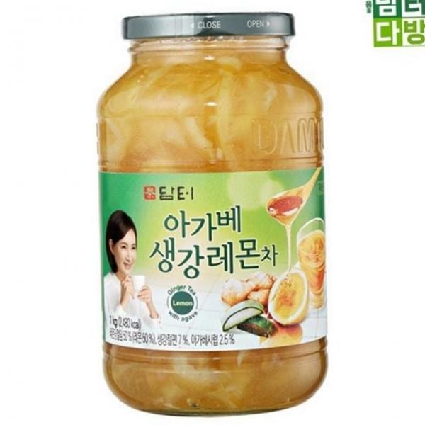 따뜻한 아가베 차 액상 레몬 수제 전통차 생강