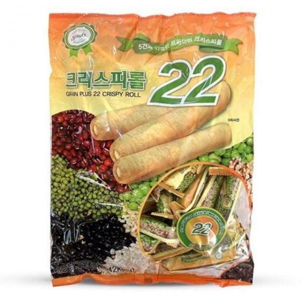 곡물 롤 크리스피롤 고소한 과자 온가족 식사대용 간식