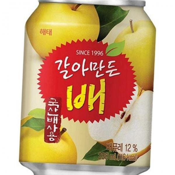 갈아만든 238ml 싱그러운 음료수 배과채 배 24캔