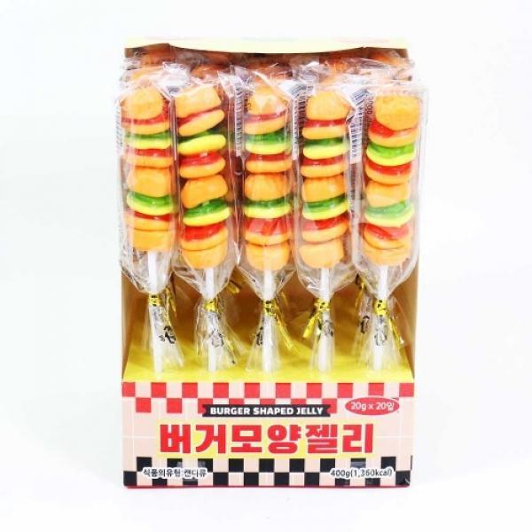 식품 버거모양젤리 20gX20개입 랜덤발송