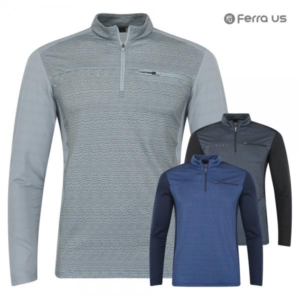 페라어스 남성 BF투톤배색 부분펀칭 등산 집업셔츠 OCTM4BF5062