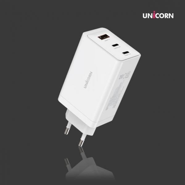 유니콘 듀얼3포트 퀵차지 PD 100W PPS GaN2 초고속2.0 충전기KA-100PD