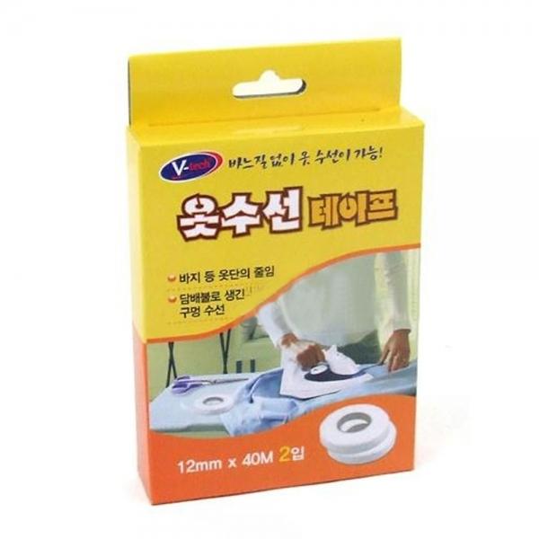 간편수선 옷수선 테이프 40M 2개입 옷수선재료 바지단