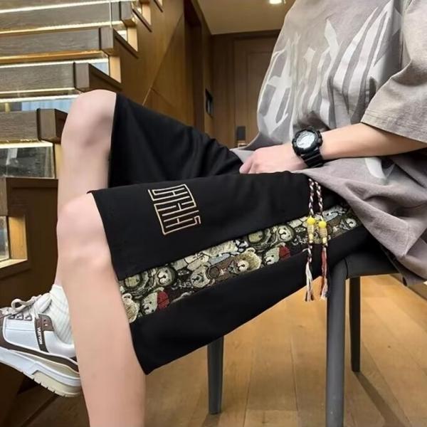 밴딩 남자버뮤다팬츠 고무줄 남자여름바지 남자반바지