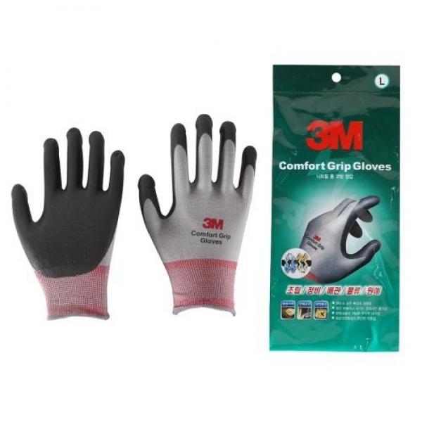 3M NBR폼코팅장갑 컴포트그립 회색(GRA100) M 10개