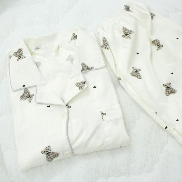 여름 잠옷 곰돌이 베어 반팔 홈웨어 파자마 잠옷