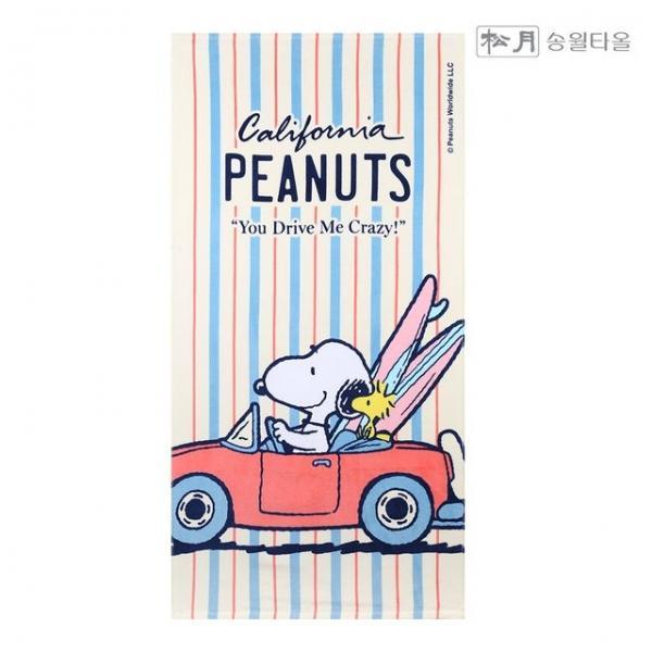 송월타올 스누피 드라이브76 대형 비치 타올 타월 1장