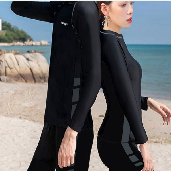 긴팔래쉬가드 서핑수트 수영복 남여공용 비치웨어 수영복